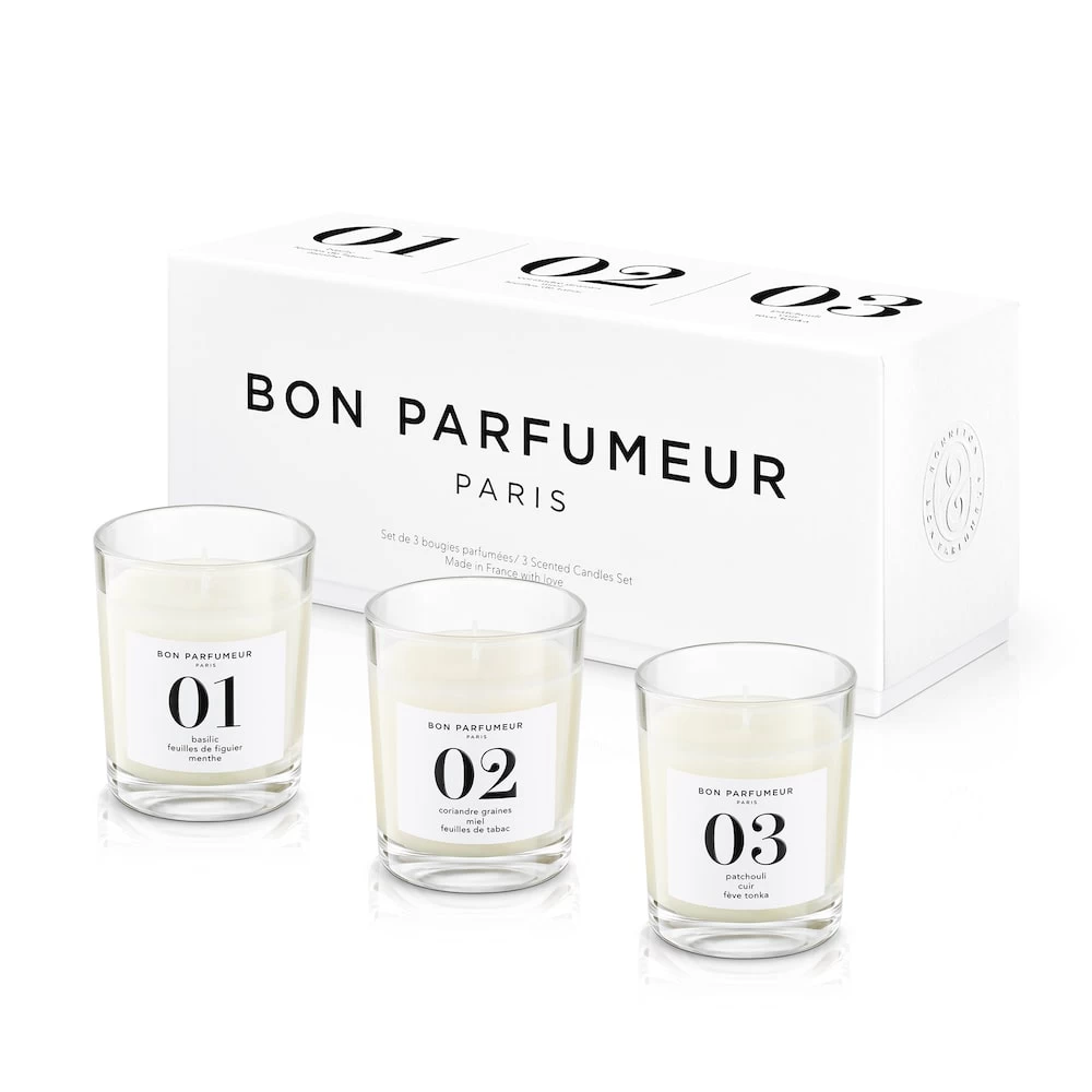 Set Of Three Votive Candles: 01, 02 & 03